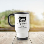 Aangepaste naam Beste pap door par retro cool Reisbeker<br><div class="desc">Score een hole-in-one cadeau voor papa met deze aangepaste naam reis mok! Retro cool ontwerp voor de beste vader van Par. Swing in stijl op het parcours!</div>