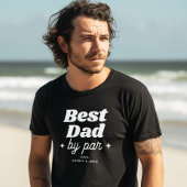 Aangepaste naam Beste pap door par retro cool T-shirt