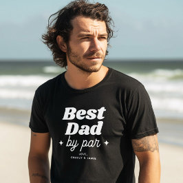 Aangepaste naam Beste pap door par retro cool T-shirt
