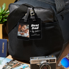 Aangepaste naam Beste papa door Par Retro cool Bagagelabel