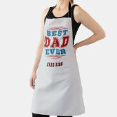 Aangepaste naam Beste papa ooit Vaderdag cadeau Schort (Insitu)