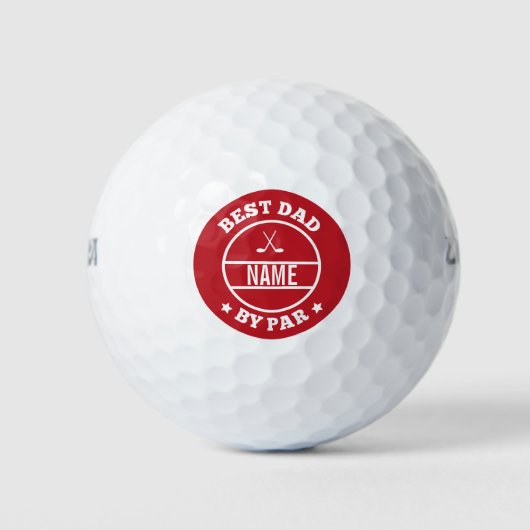 Aangepaste naam Beste vader door gepersonaliseerd  Golfballen (Voorkant)