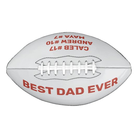 Aangepaste naam Beste vader ooit Kinder namen American Football (Voorkant)
