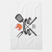 Aangepaste naam beste vader ooit vaders dag theedoek (Verticaal)