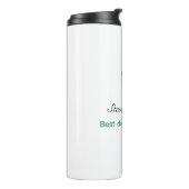 Aangepaste naam Beste vader Thermal Tumbler Thermosbeker (Gedraaid links)