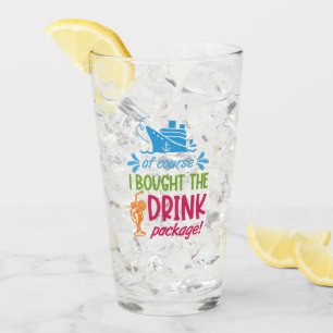 Aangepaste naam, bestemming en jaar cruise-Drinken Glas