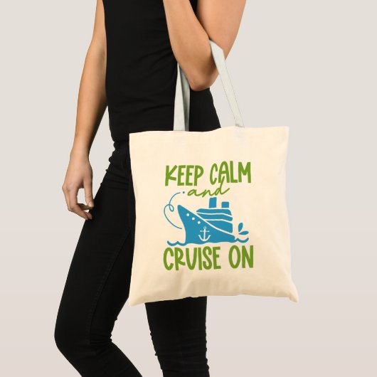 Aangepaste naam, bestemming en jaar cruise Keep Ca Tote Bag (Voorkant (product))