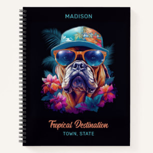 Aangepaste naam & Bestemming Tropische Vakantie Ho Notitieboek