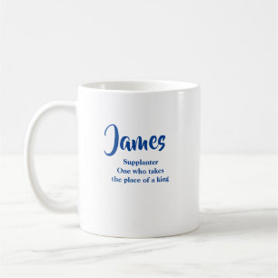 Aangepaste naam betekent James Blue Koffiemok