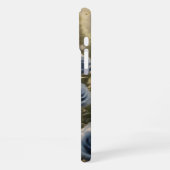 Aangepaste Naam Betoverd Blauw Roos Romantische Bl iPhone Hoesje (Linkerkant)