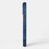 Aangepaste Naam Betoverd Blauw Roos Romantische Bl iPhone Hoesje (Linkerkant)