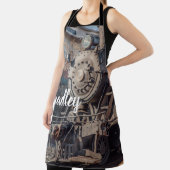 Aangepaste naam bewerkbare stoomlocomotief ventila schort (Insitu)