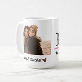 Aangepaste naam BFF Beste vrienden Foever foto Koffiemok (Voorkant links)