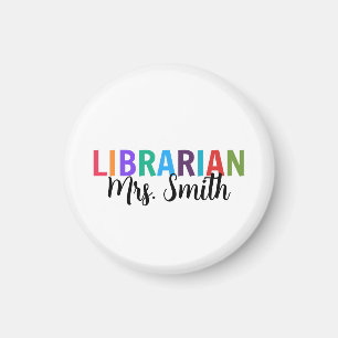 Aangepaste naam bibliothecaris magneet