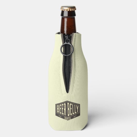 Aangepaste naam bier Belly Brewful Bottle Cooler (Fles Achterkant)