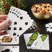 Aangepaste naam bier op ijskaarten pokerkaarten (Insitu)