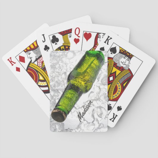 Aangepaste naam bier op ijskaarten pokerkaarten (Achterkant)