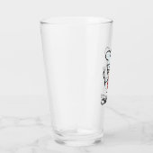 Aangepaste naam bierglas cadeau met chef-cartoon glas (Rechts)