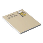 Aangepaste naam bierisolatie notitieblok (Schuin)