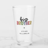 Aangepaste naam Big Brother Cute op maat Glas (Voorkant)