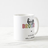 Aangepaste naam Big Brother Cute op maat Koffiemok (Voorkant rechts)