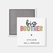 Aangepaste naam Big Brother Cute op maat Magneet (Voorkant / Achterkant)