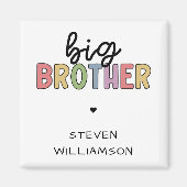 Aangepaste naam Big Brother Cute op maat Magneet (Voorkant)