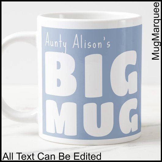 Aangepaste naam Big Mok Blue C410 Funny Novelty
