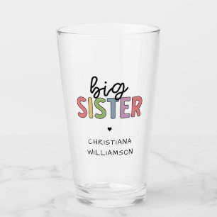 Aangepaste naam Big Sister Cute Speciaal Glas