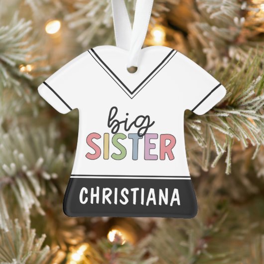 Aangepaste naam Big Sister Cute Speciaal Ornament (Boom)