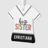 Aangepaste naam Big Sister Cute Speciaal Ornament (voorkant)