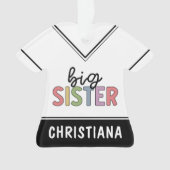 Aangepaste naam Big Sister Cute Speciaal Ornament (voorkant)