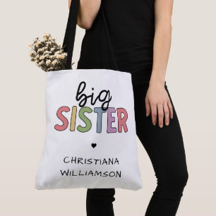 Aangepaste naam Big Sister Cute Speciaal Tote Bag