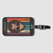 Aangepaste naam Bigfoot Bagagelabel (Voorkant (horizontaal))