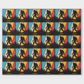 Aangepaste naam Bigfoot Cadeaupapier (Vlak)