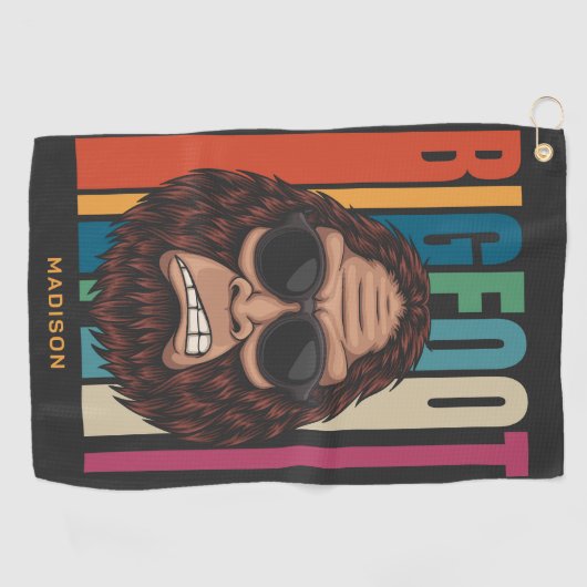 Aangepaste naam Bigfoot Golfhanddoek (Horizontaal)