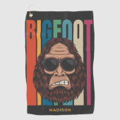 Aangepaste naam Bigfoot Golfhanddoek (Voorkant)