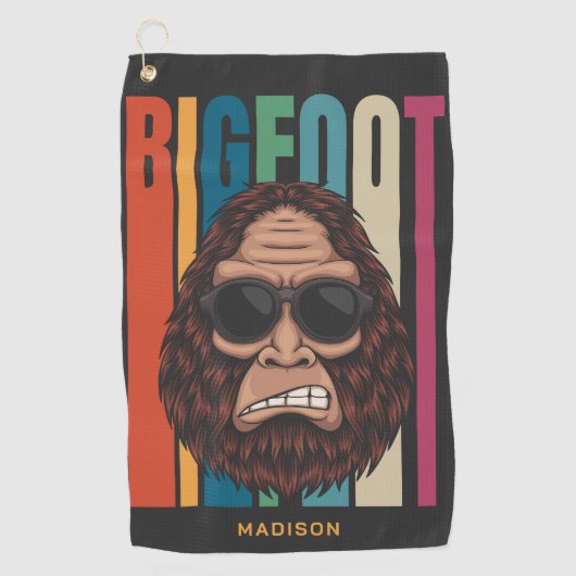 Aangepaste naam Bigfoot Golfhanddoek (Voorkant)
