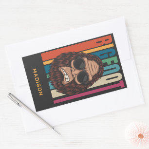 Aangepaste naam Bigfoot Rechthoekige Sticker