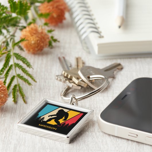 Aangepaste naam Bigfoot Sleutelhanger (Zijkant)