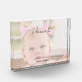 Aangepaste naam Bijbels Betekenis Kind Fotoblok (Links)