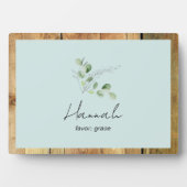 Aangepaste naam Bijbelse betekenis II Plaque Fotoplaat (voorkant)