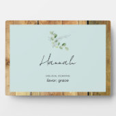 Aangepaste naam Bijbelse betekenis Plaque Fotoplaat (voorkant)