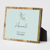 Aangepaste naam Bijbelse betekenis Plaque Fotoplaat (Zijkant)