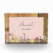 Aangepaste naam Bijbelse betekenis Wildflower II Fotoblokken (Voorkant)