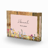 Aangepaste naam Bijbelse betekenis Wildflower II Fotoblokken (Rechts)