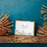 Aangepaste naam Bijbelse betekenis Wildflower II Fotoplaat<br><div class="desc">Naam Bijbelse betekenis plaque. Wildbloemen & hout afbeelding.</div>