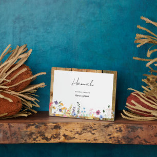 Aangepaste naam Bijbelse betekenis Wildflower Plaq Fotoplaat