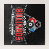 Aangepaste NAAM Billiards 8 Ball Pool Cue Rack Legpuzzel (Horizontaal)