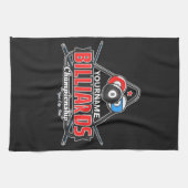 Aangepaste NAAM Billiards 8 Ball Pool Cue Rack Theedoek (Horizontaal)